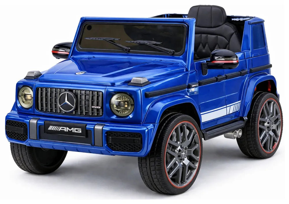 Akumuliatorinis automobilis Mercedes AMG G 63 mėlynas lakuotas
