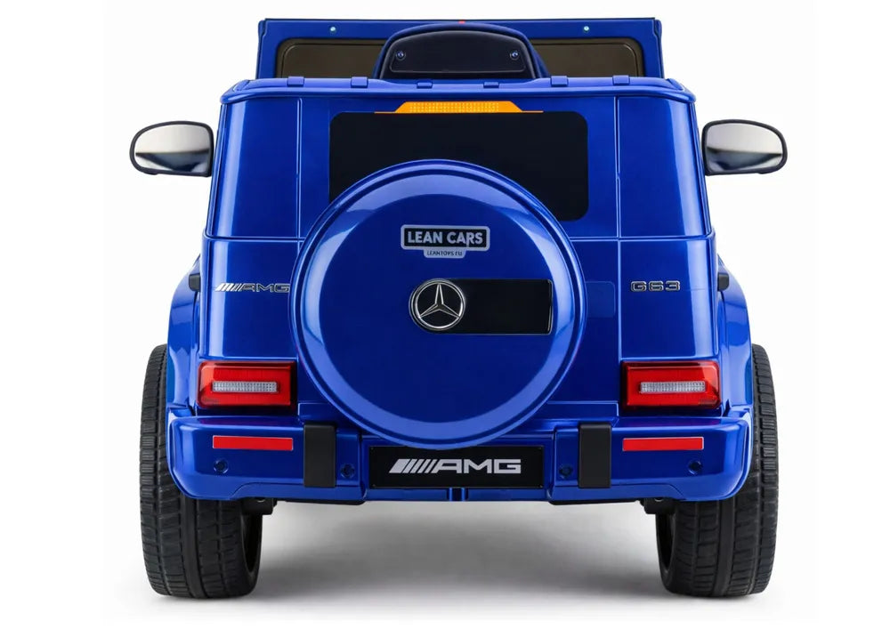 Akumuliatorinis automobilis Mercedes AMG G 63 mėlynas lakuotas