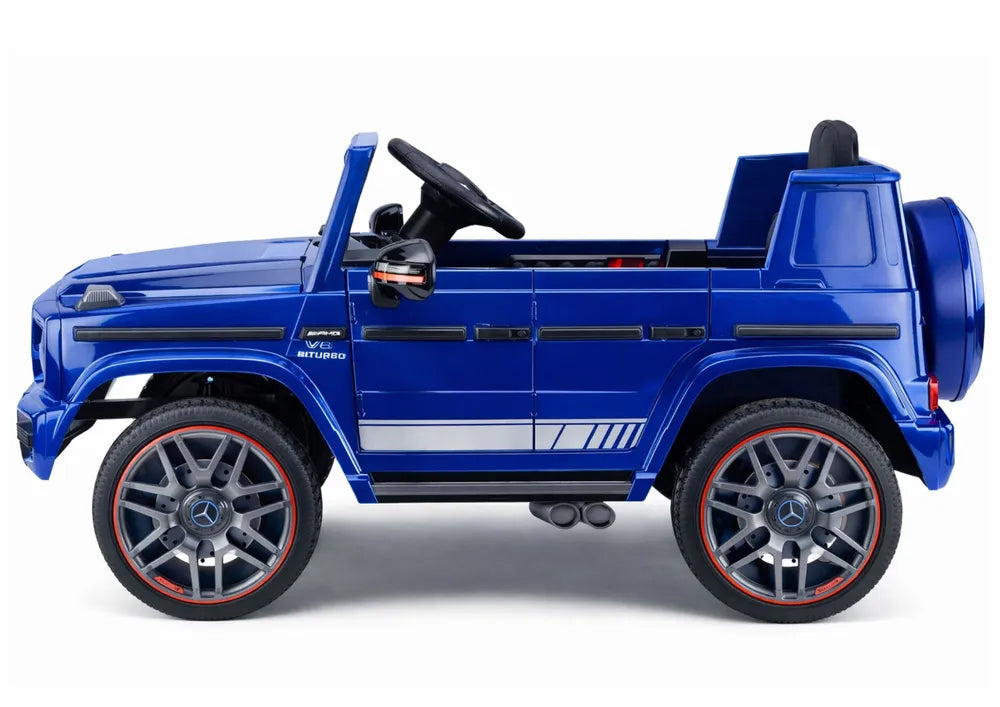 Akumuliatorinis automobilis Mercedes AMG G 63 mėlynas lakuotas