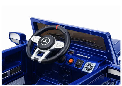 Akumuliatorinis automobilis Mercedes AMG G 63 mėlynas lakuotas