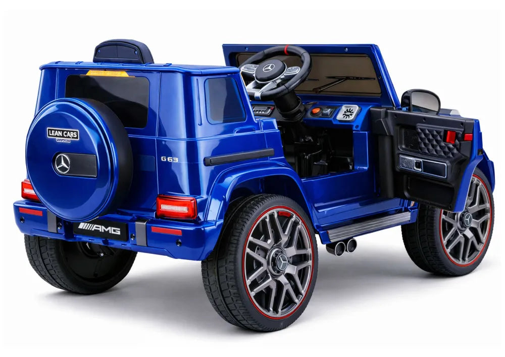 Akumuliatorinis automobilis Mercedes AMG G 63 mėlynas lakuotas