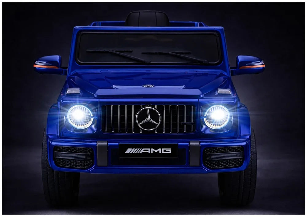 Akumuliatorinis automobilis Mercedes AMG G 63 mėlynas lakuotas