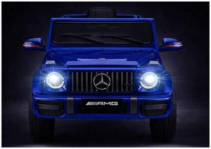 Akumuliatorinis automobilis Mercedes AMG G 63 mėlynas lakuotas