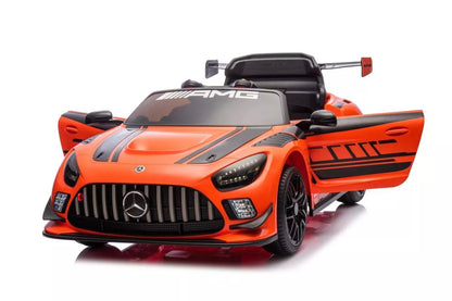 Akumuliatorinis automobilis Mercedes AMG GT3 oranžinis
