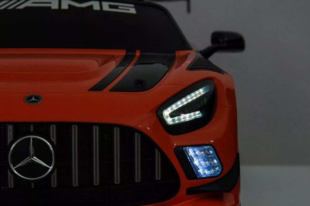 Akumuliatorinis automobilis Mercedes AMG GT3 oranžinis