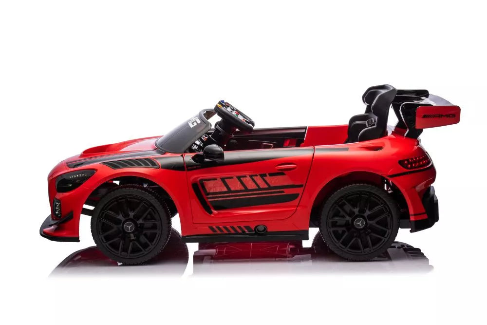 Akumuliatorinis automobilis Mercedes AMG GT3 raudonos spalvos