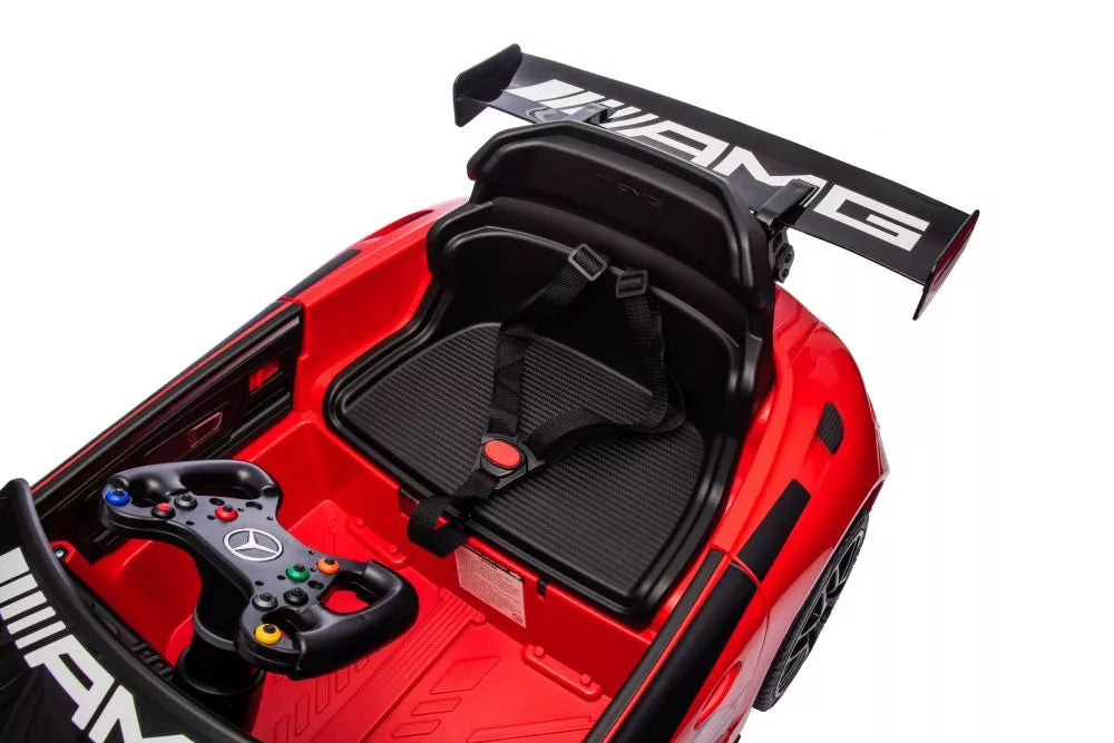 Akumuliatorinis automobilis Mercedes AMG GT3 raudonos spalvos