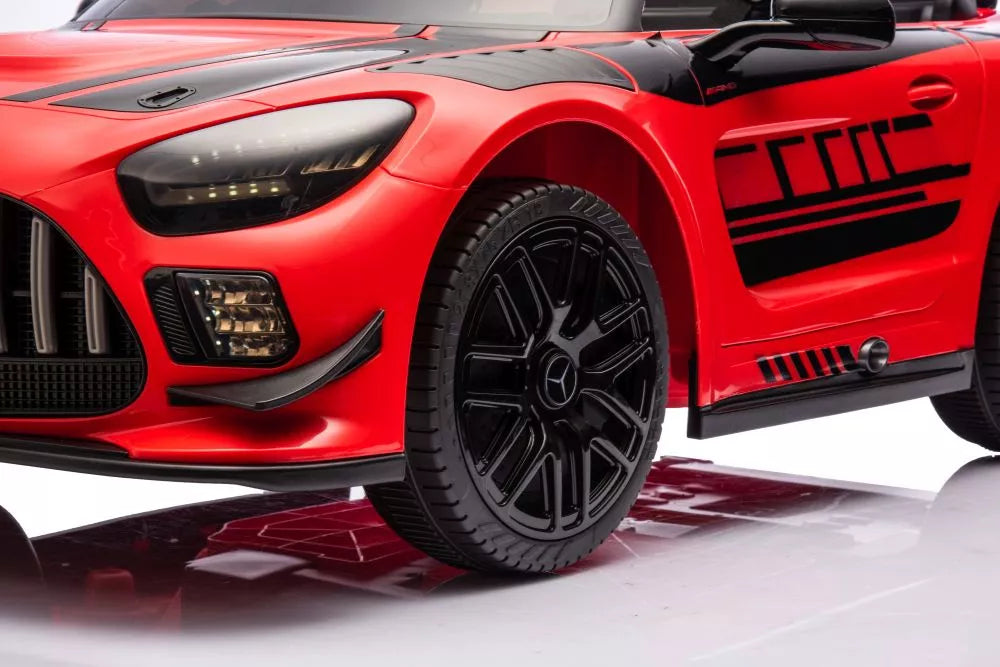 Akumuliatorinis automobilis Mercedes AMG GT3 raudonos spalvos