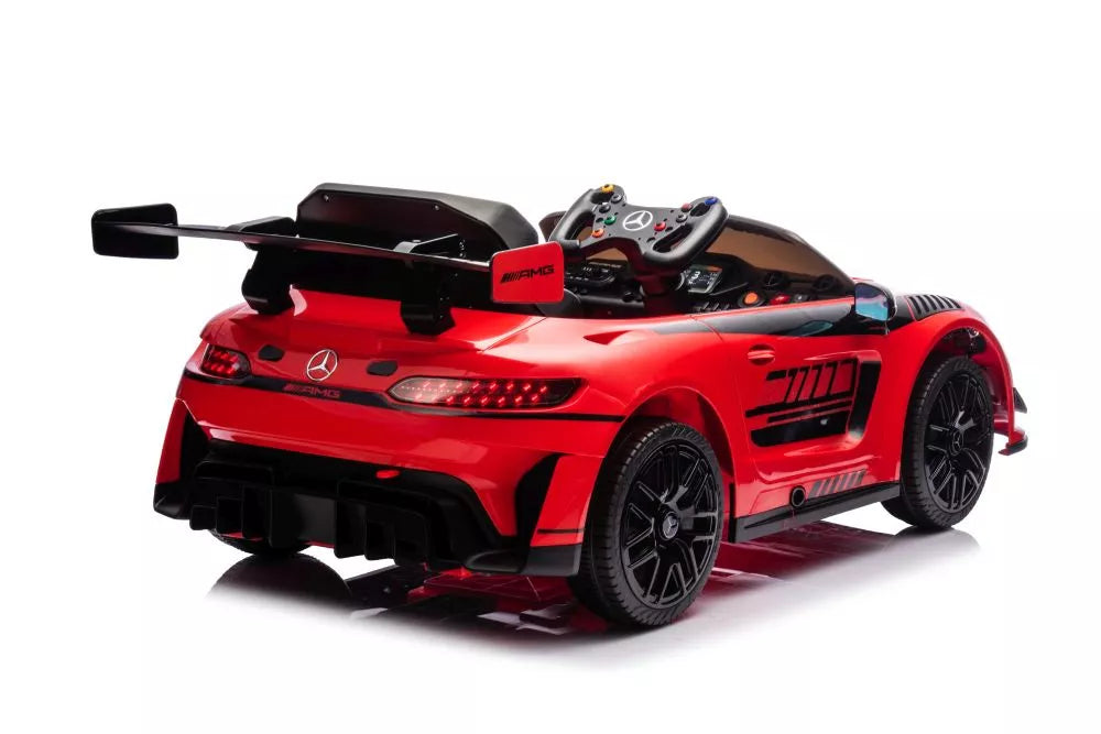 Akumuliatorinis automobilis Mercedes AMG GT3 raudonos spalvos