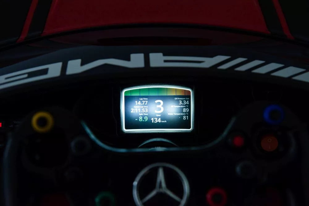Akumuliatorinis automobilis Mercedes AMG GT3 raudonos spalvos
