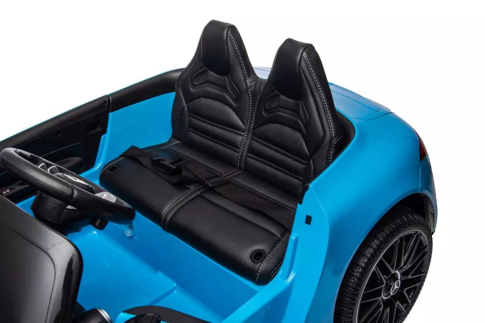 Akumuliatorinis automobilis Mercedes AMG SL63, mėlynas lakuotas