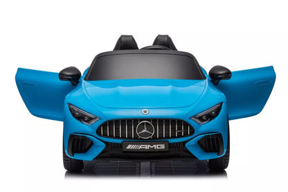 Akumuliatorinis automobilis Mercedes AMG SL63, mėlynas lakuotas