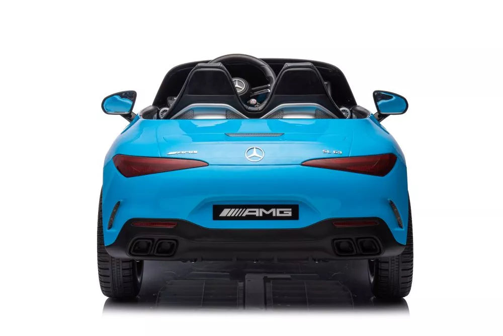 Akumuliatorinis automobilis Mercedes AMG SL63, mėlynas lakuotas