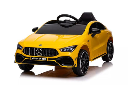 Akumuliatorinis automobilis Mercedes CLA 45s AMG geltonas 4x4