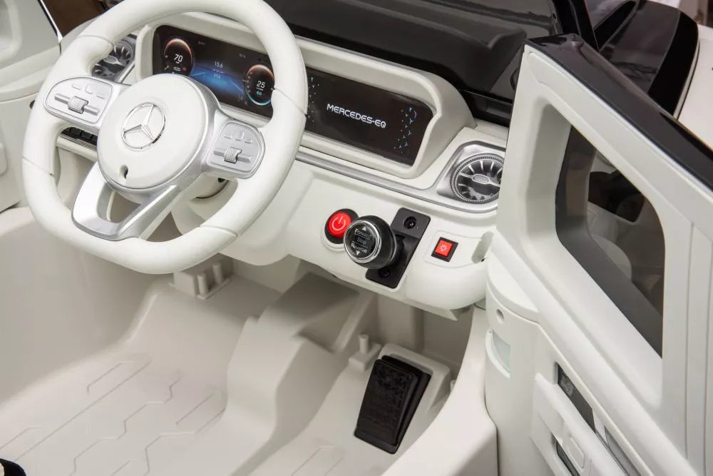 Akumuliatorinis automobilis Mercedes EQG 4x4 baltas