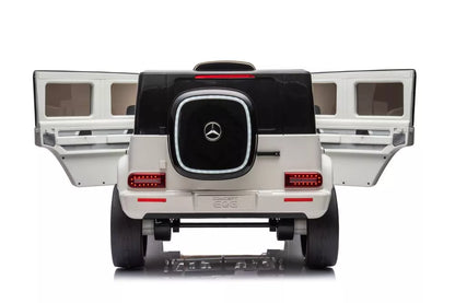 Akumuliatorinis automobilis Mercedes EQG 4x4 baltas