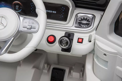 Akumuliatorinis automobilis Mercedes EQG 4x4 baltas