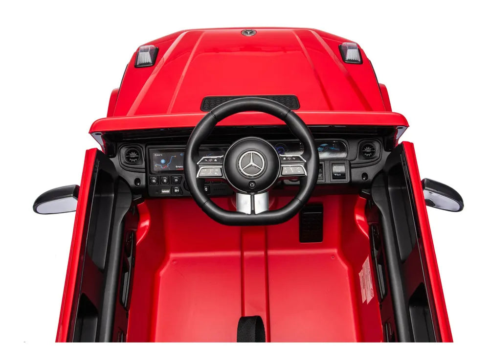 Akumuliatorinis automobilis Mercedes G 2580, raudonas