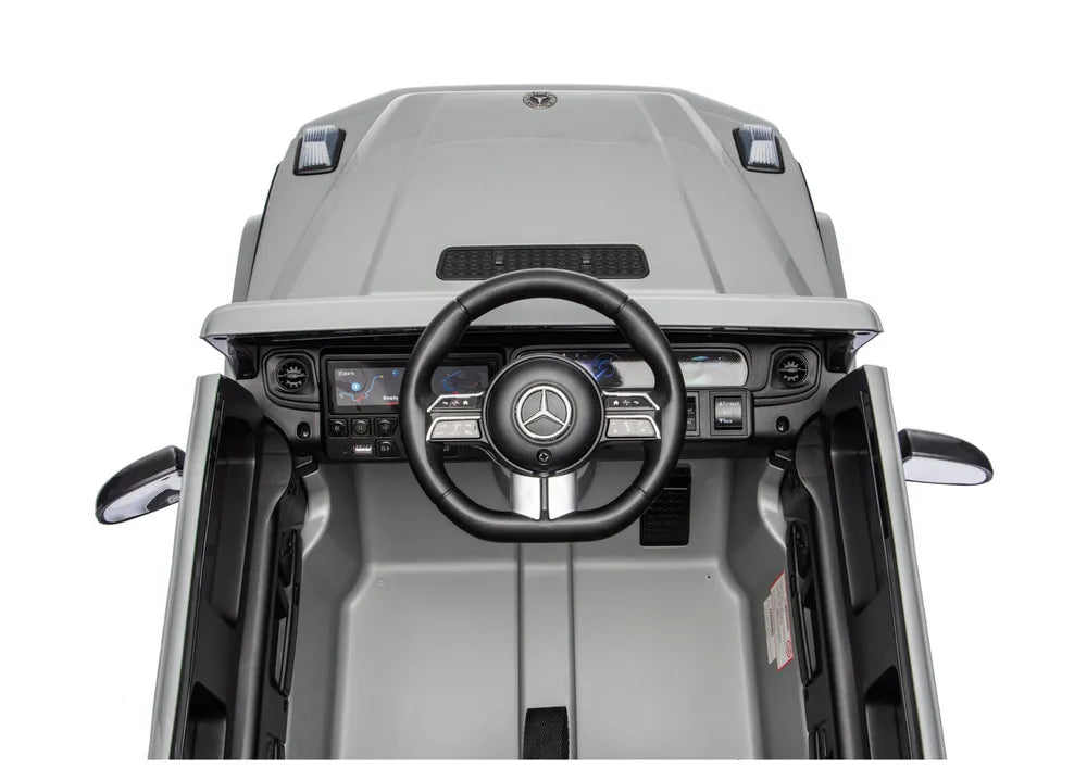 Akumuliatorinis automobilis Mercedes G 4x4 24V 2580 Pilkas