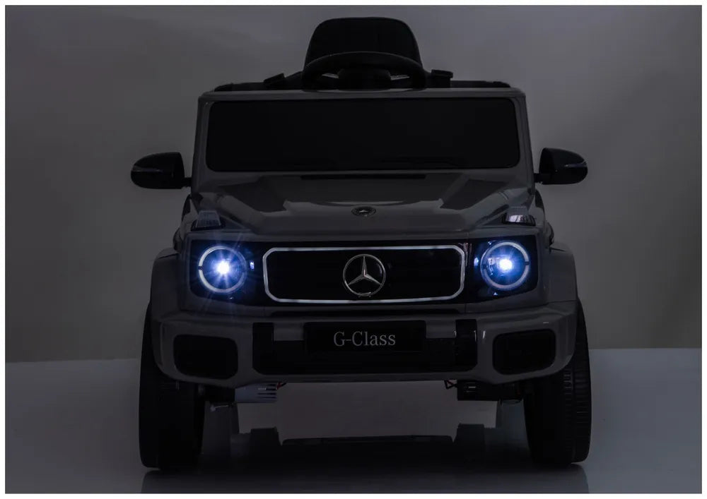 Akumuliatorinis automobilis Mercedes G 4x4 24V 2580 Pilkas