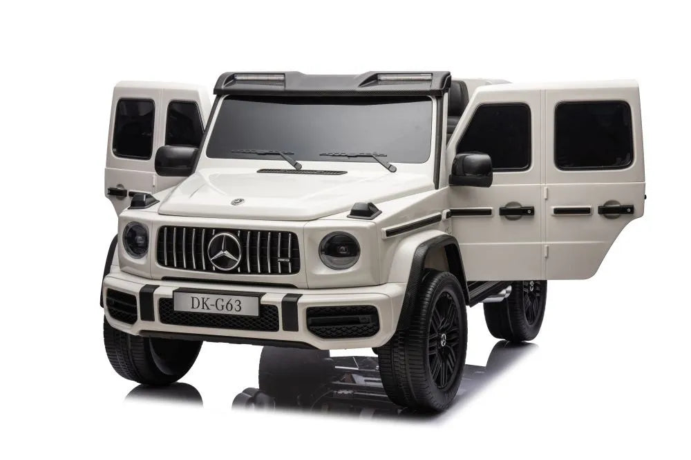 Akumuliatorinis automobilis Mercedes G63 4X4 XXL 24V 7Ah baltas