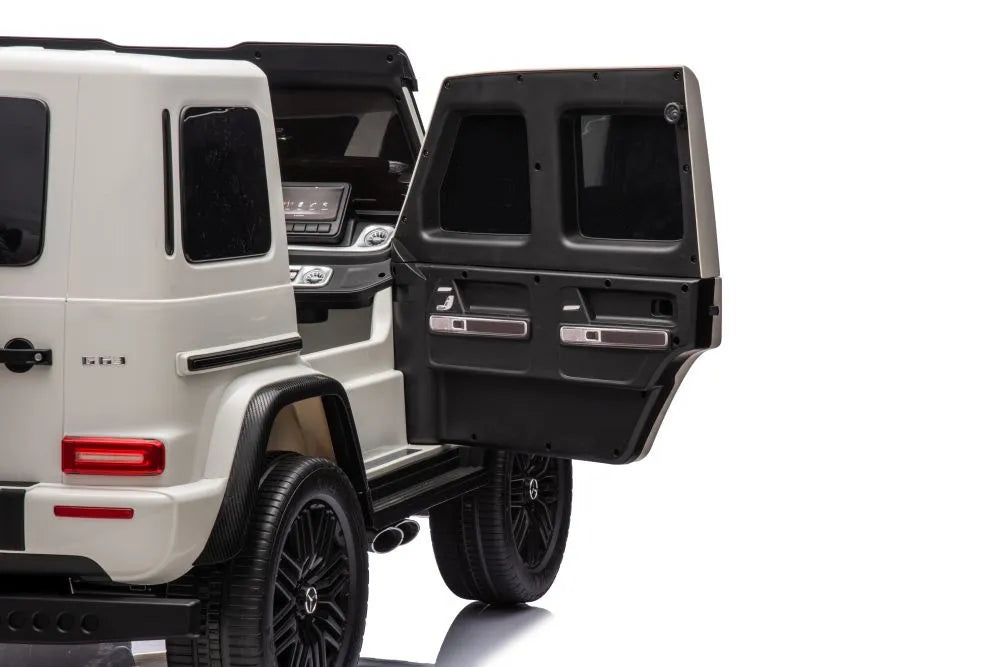 Akumuliatorinis automobilis Mercedes G63 4X4 XXL 24V 7Ah baltas