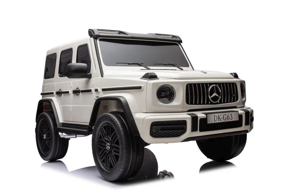 Akumuliatorinis automobilis Mercedes G63 4X4 XXL 24V 7Ah baltas