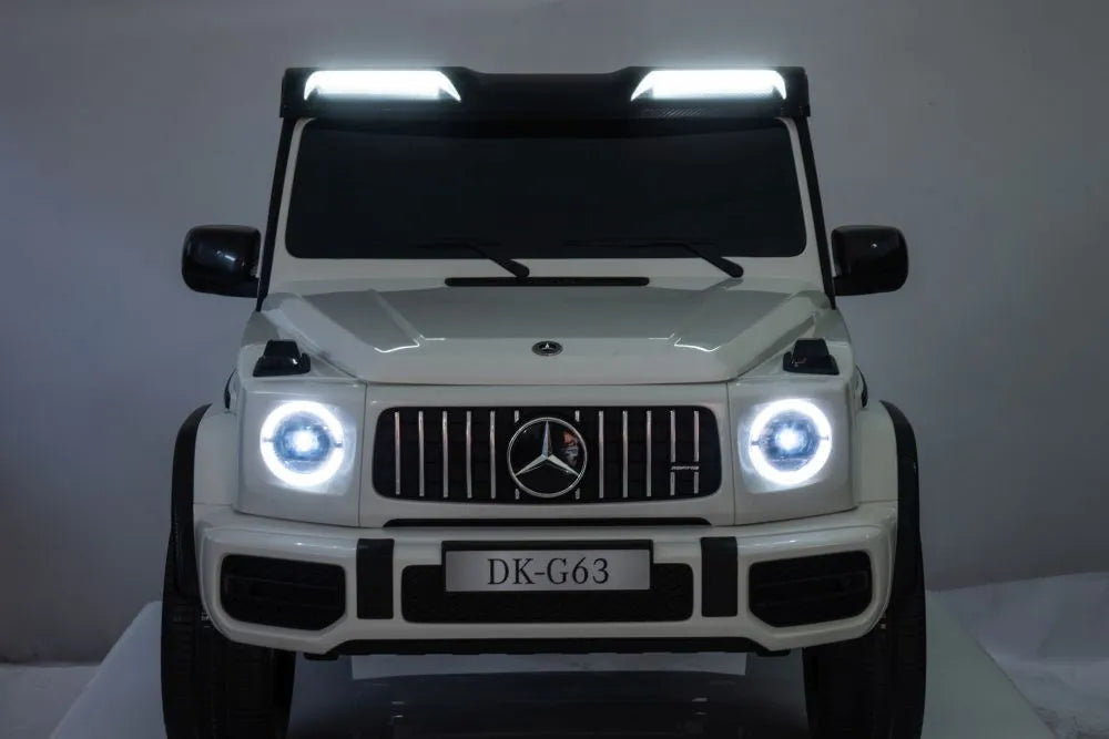 Akumuliatorinis automobilis Mercedes G63 4X4 XXL 24V 7Ah baltas