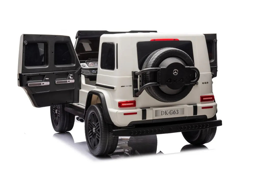 Akumuliatorinis automobilis Mercedes G63 4X4 XXL 24V 7Ah baltas