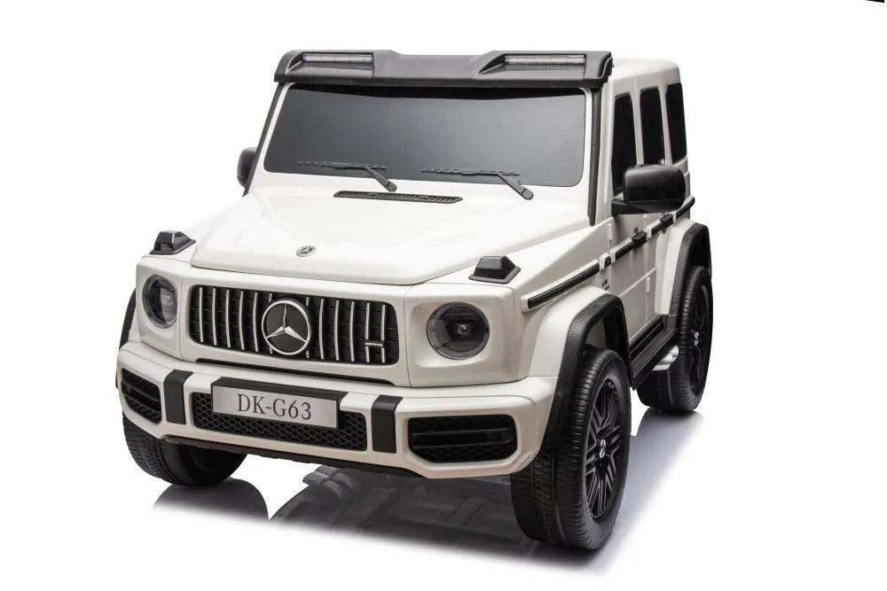 Akumuliatorinis automobilis Mercedes G63 4X4 XXL 24V 7Ah baltas