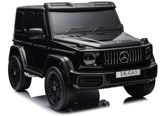 Akumuliatorinis automobilis Mercedes G63 4x4 XXL 24V Juodas lakuotas