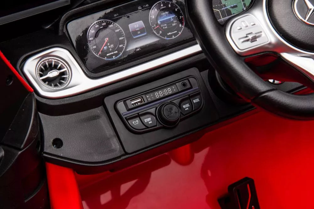 Akumuliatorinis automobilis Mercedes G63 XXL raudonas 4x4