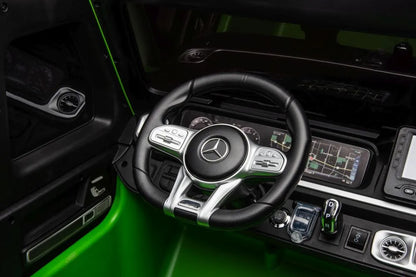 Akumuliatorinis automobilis Mercedes G63 XXL žalias lakuotas 4x4