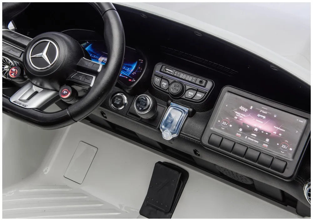 Akumuliatorinis automobilis Mercedes GT63 AMG DK-GT63 24V LCD Baltas