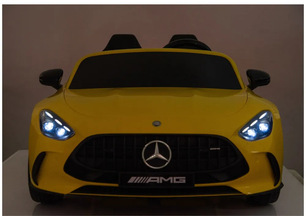Akumuliatorinis automobilis Mercedes GT63 AMG DK-GT63 24V LCD geltonas