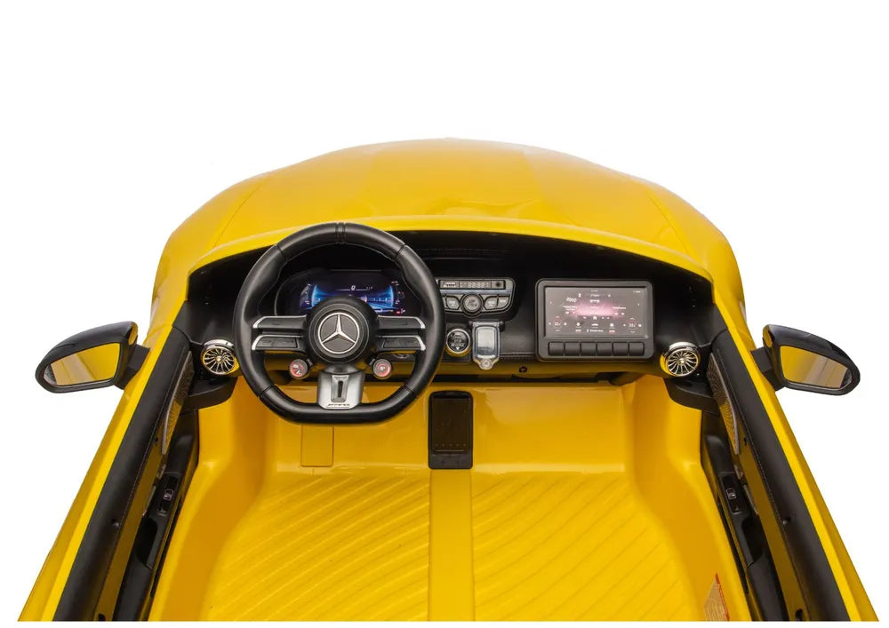 Akumuliatorinis automobilis Mercedes GT63 AMG DK-GT63 24V LCD geltonas
