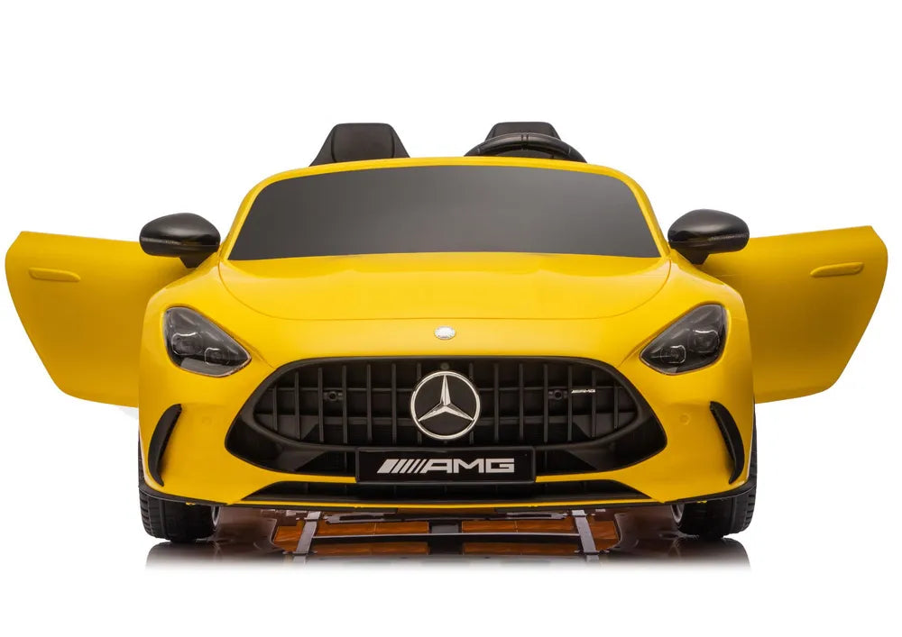 Akumuliatorinis automobilis Mercedes GT63 AMG DK-GT63 24V LCD geltonas