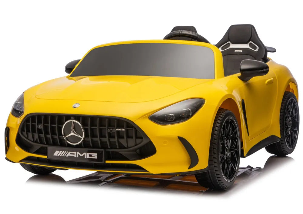 Akumuliatorinis automobilis Mercedes GT63 AMG DK-GT63 24V LCD geltonas