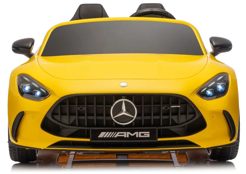Akumuliatorinis automobilis Mercedes GT63 AMG DK-GT63 24V LCD geltonas