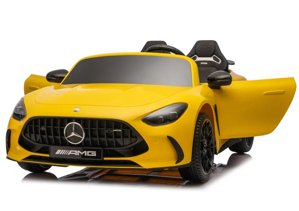 Akumuliatorinis automobilis Mercedes GT63 AMG DK-GT63 24V LCD geltonas