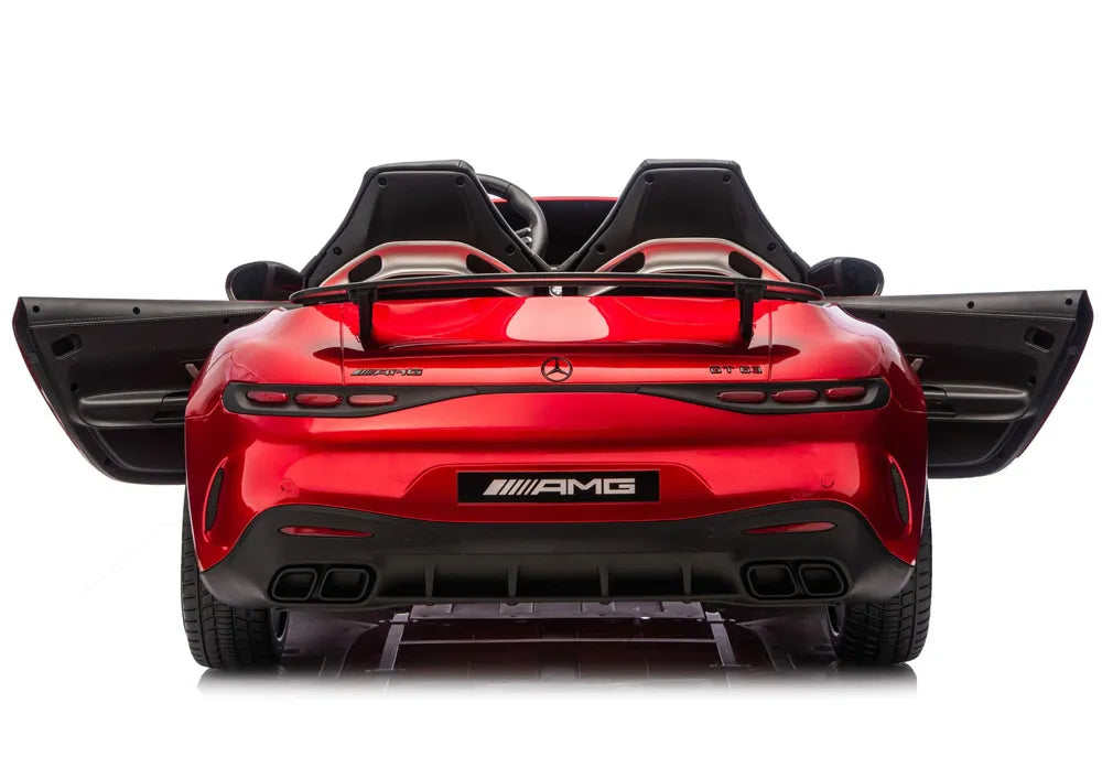 Akumuliatorinis automobilis Mercedes GT63 AMG DK-GT63 24V LCD, lakuotas raudonas