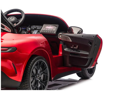 Akumuliatorinis automobilis Mercedes GT63 AMG DK-GT63 24V LCD, lakuotas raudonas