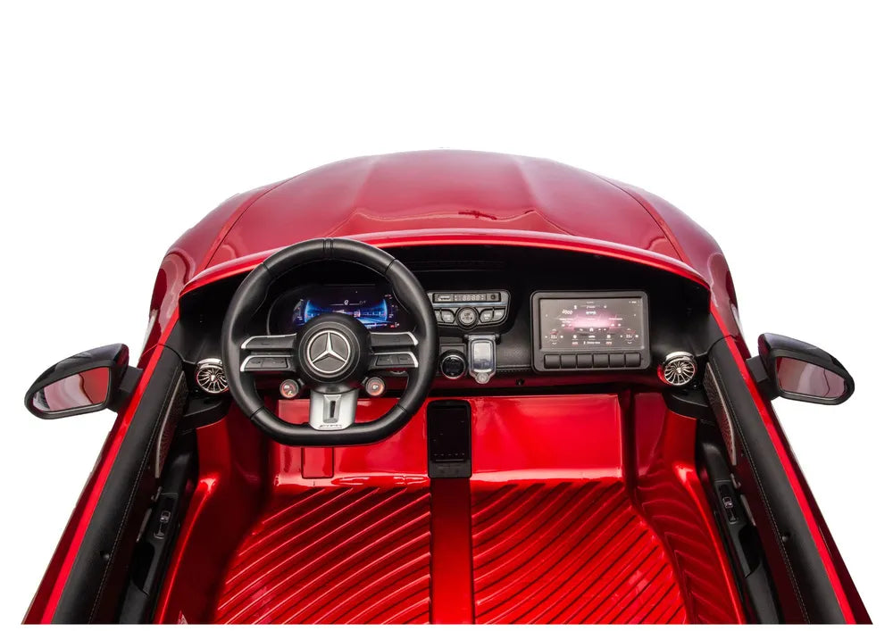 Akumuliatorinis automobilis Mercedes GT63 AMG DK-GT63 24V LCD, lakuotas raudonas