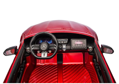 Akumuliatorinis automobilis Mercedes GT63 AMG DK-GT63 24V LCD, lakuotas raudonas