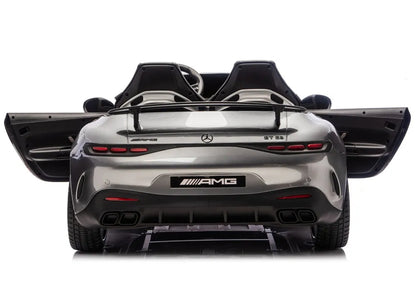 Akumuliatorinis automobilis Mercedes GT63 AMG DK-GT63 24V LCD pilkas lakuotas
