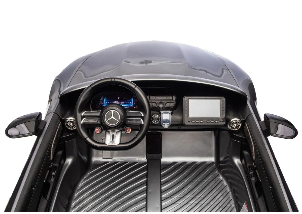 Akumuliatorinis automobilis Mercedes GT63 AMG DK-GT63 24V LCD pilkas lakuotas