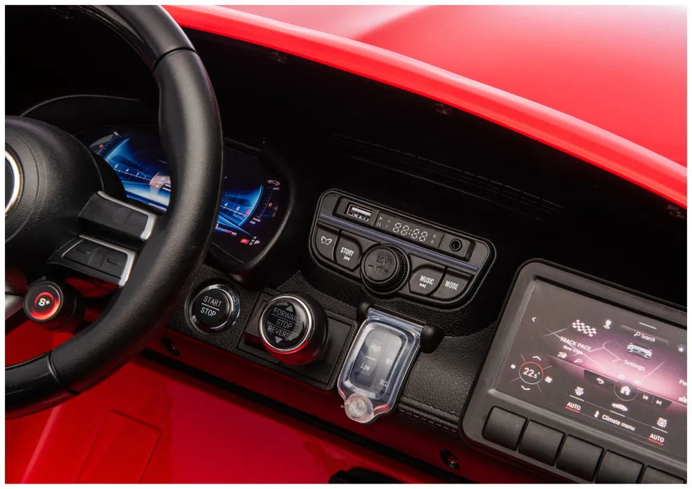 Akumuliatorinis automobilis Mercedes GT63 AMG DK-GT63 24V LCD raudonas