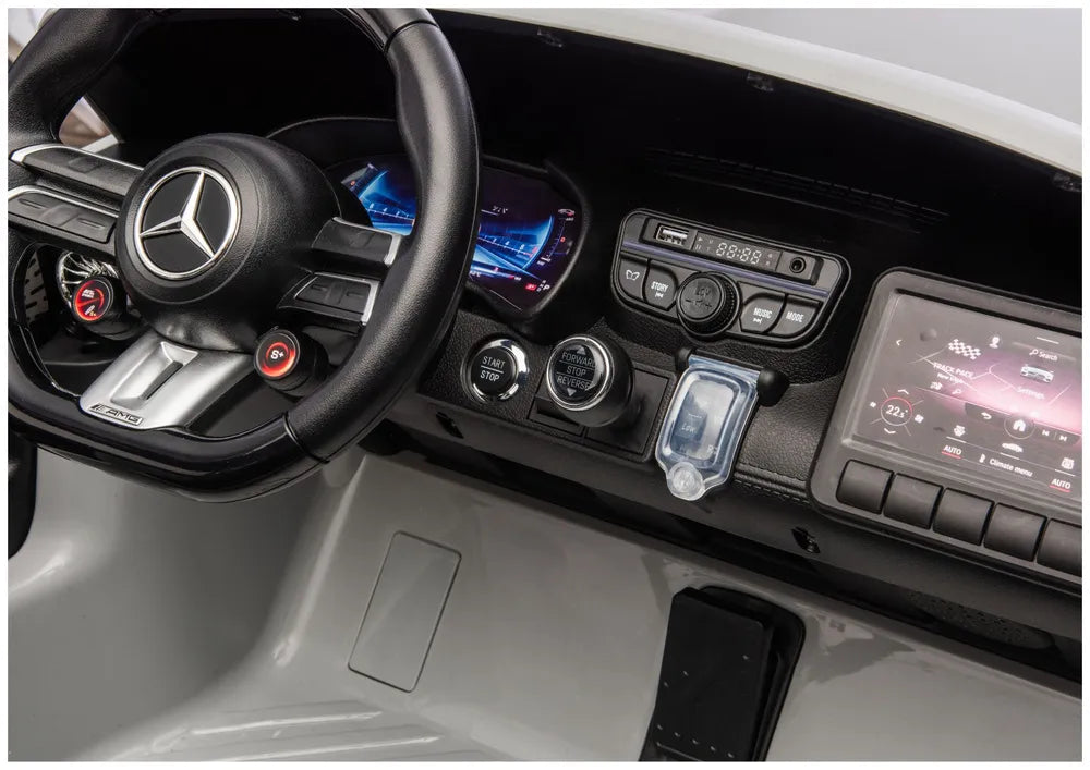 Akumuliatorinis automobilis Mercedes GT63 AMG DK-GT63 24V LCD, šviesiai pilkas, lakuotas