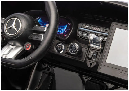 Akumuliatorinis automobilis Mercedes GT63 AMG DK-GT63 24V LCD tylus variklis juodas