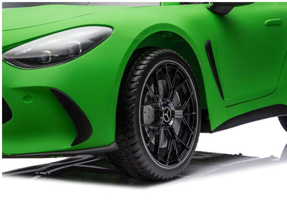Akumuliatorinis automobilis Mercedes GT63 AMG DK-GT63 24V, tylus variklis, matinis žalias